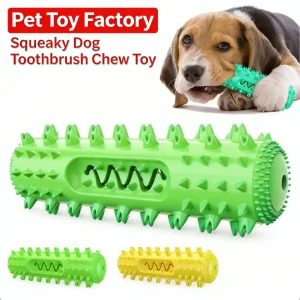 Random Squeaky Dog Toothbrush Teething Stick Toy