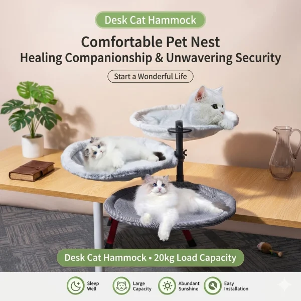 Adjustable Desk Hammock Cat Bed