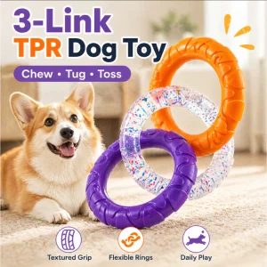 Durable Interactive Dog Tug Rope Dental Teething Toy