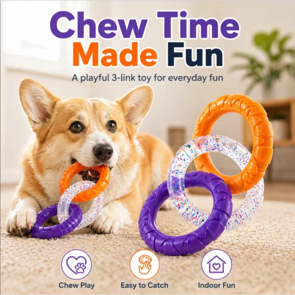 Durable Interactive Dog Tug Rope Dental Teething Toy