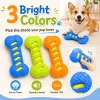 Random Chew Proof TPR Squeaky Dog Bone Dental Chew Stick Toy