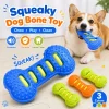 Random Chew Proof TPR Squeaky Dog Bone Dental Chew Stick Toy