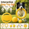 Durable EVA Dog Frisbee Training Pull Ring Toy