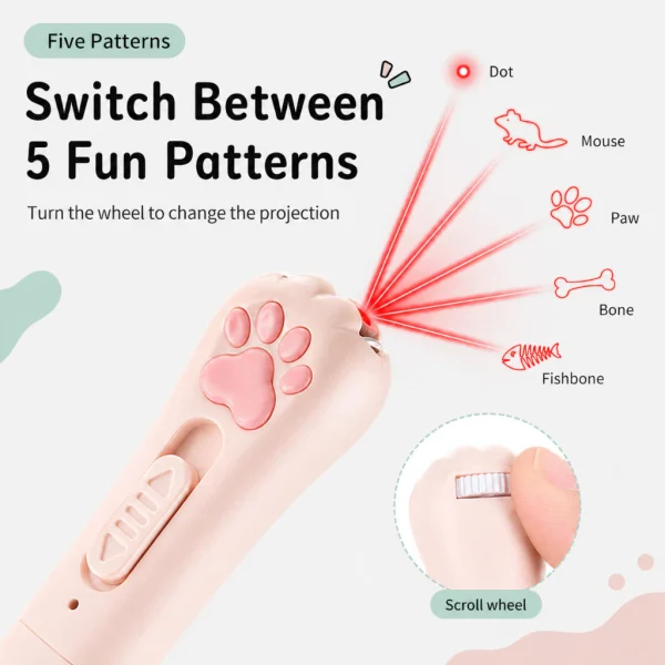Random Rechargeable Interactive Infrared Laser Cat Toy