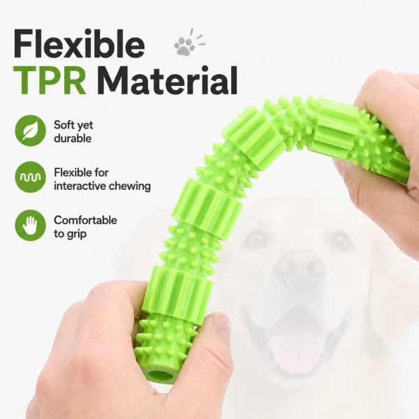 TPR Bite Resistant Interactive Dog Teething Stick Toy