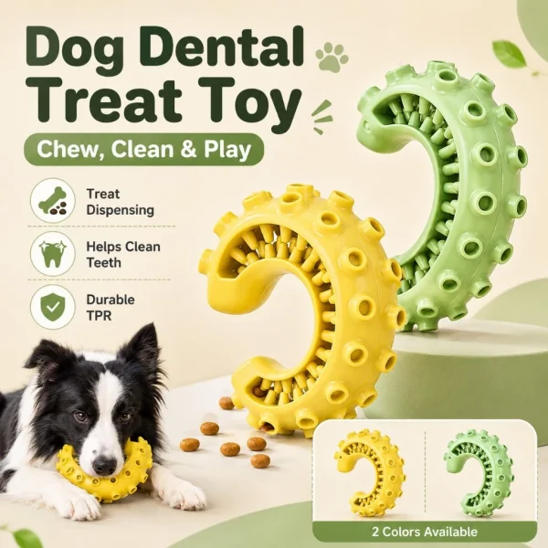 cn-11134207-820l4-mo3sdop2718j35.webp Random Elastic TPR Squid Tentacle Treat Dispensing Ball Dog Chew Toy