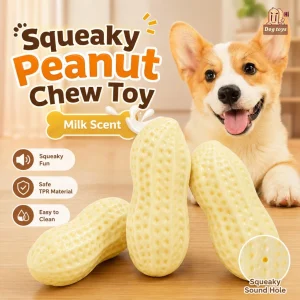 Bite Resistant Squeaky Dog Teething Toy Ball