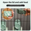 Random Hanging Cage Pet 870ml Feeder & 800ml Waterer