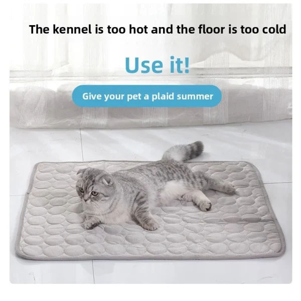 Breathable Ice Silk Summer Cooling Pet Mat