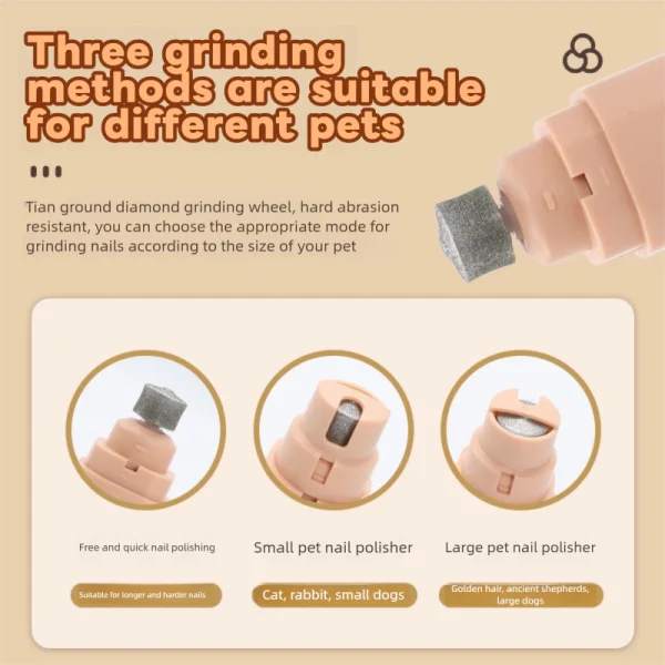 High Power Electric Pet Nail Grinder Set
