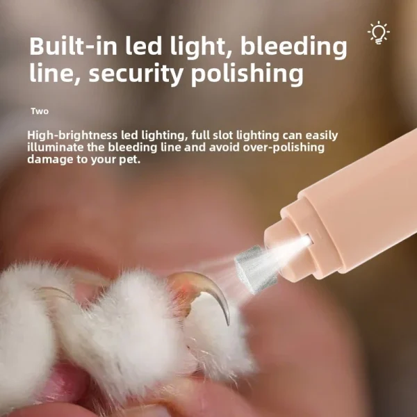 High Power Electric Pet Nail Grinder Set