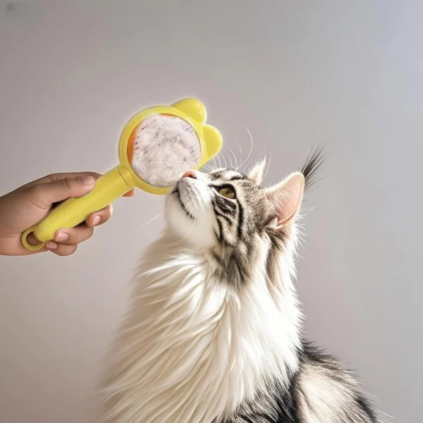 Press to Remove Loose Hair Pet Massage Comb