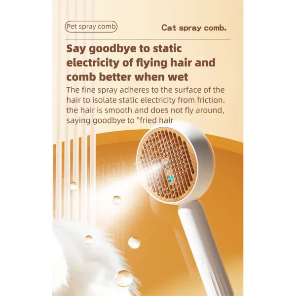 Anti Static Spray Pet Grooming Needle Comb