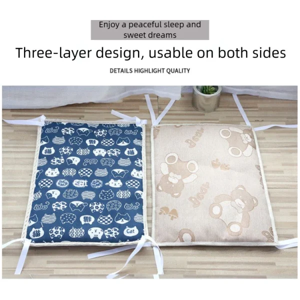 Random Double Sided Quilted Cat Cage Mat