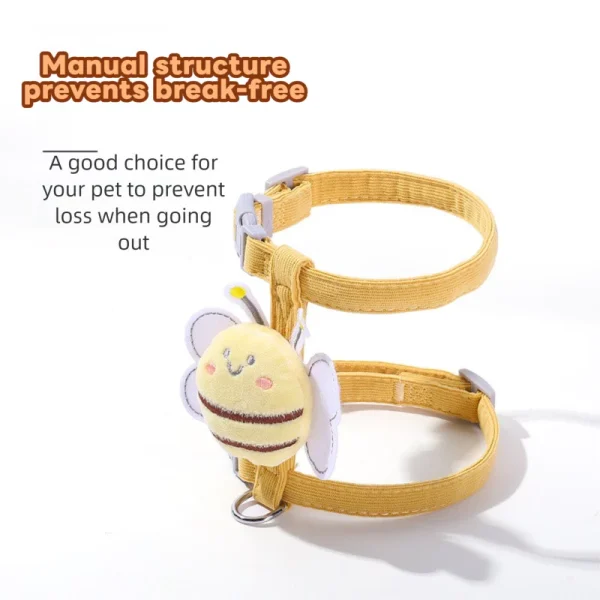 Adjustable H Shaped Anti Escape Cat Harness and Leash