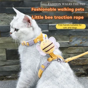 Adjustable H Shaped Anti Escape Cat Harness and Leash